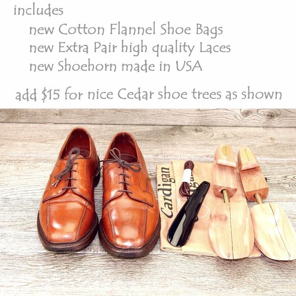 Allen Edmonds HILLCREST 9.5 D Chestnut * add $15 Cedar Trees